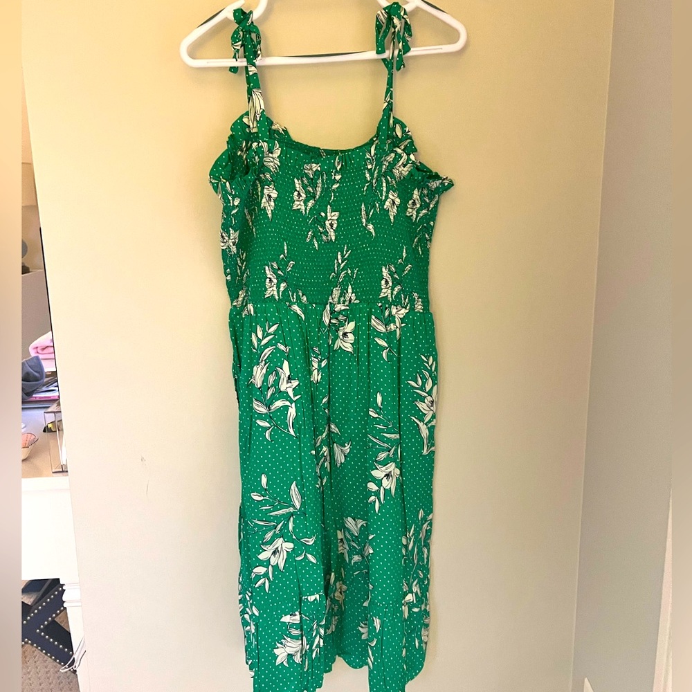 Draper James Floral Printed Smocked Dress